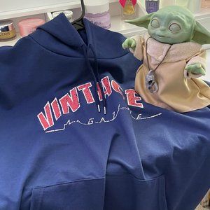 SALE ENDING SOON Oversized Navy Blue Hoodie